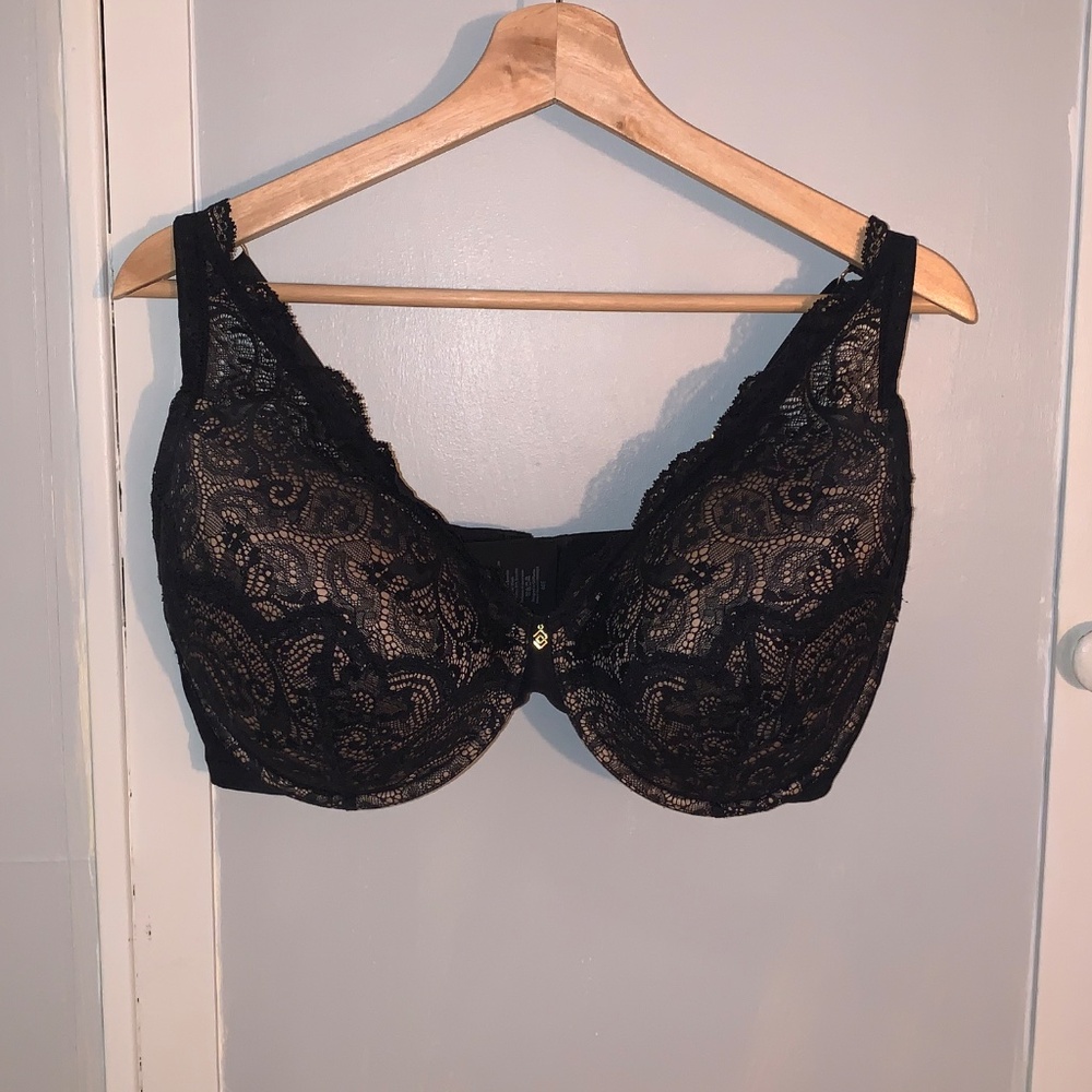 Thirdlove Lace Contour Plunge Bra - Black - 40E (DD)
